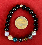 Handmade 'Gemini' Zodiac Themed Crystal Intention Bracelet ♊👬📿