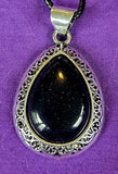 Assorted Crystal Silver Plated Teardrop Shaped Necklace