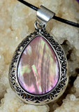 Assorted Crystal Silver Plated Teardrop Shaped Necklace