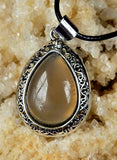 Assorted Crystal Silver Plated Teardrop Shaped Necklace