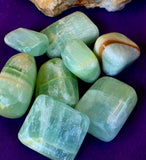Pistachio Calcite Crystal Tumble ✨🤩💎🩵