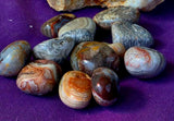 Botswana Banded Agate Crystal Tumble ❤️🧡✨🤍🤎