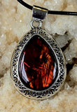 Assorted Crystal Silver Plated Teardrop Shaped Necklace