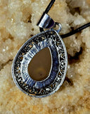 Assorted Crystal Silver Plated Teardrop Shaped Necklace