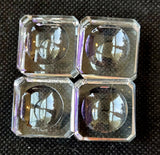 Cube Shaped Clear Acrylic Crystal Sphere Holder 🔮✨💎