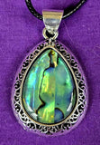 Assorted Crystal Silver Plated Teardrop Shaped Necklace