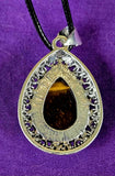 Assorted Crystal Silver Plated Teardrop Shaped Necklace