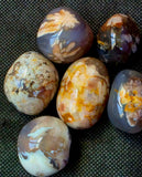 LG. Grey Flower Agate Crystal Tumble 🌺🩶✨💛🤯🤩
