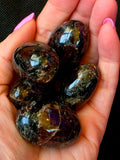 Egg Shaped Garnet Crystal Tumbles ✨❤️🥚🖤