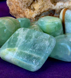 Pistachio Calcite Crystal Tumble ✨🤩💎🩵