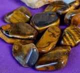 LG. Tigers Eye Crystal Tumble ✨🍂⚜️👁️🐅