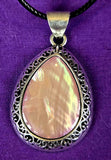 Assorted Crystal Silver Plated Teardrop Shaped Necklace