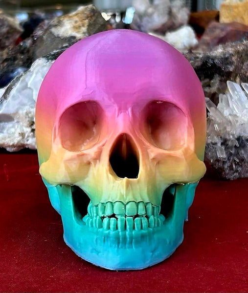 LG. 3D Printed Rainbow Skull 💀🌈💀