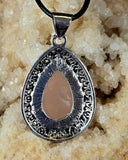 Assorted Crystal Silver Plated Teardrop Shaped Necklace