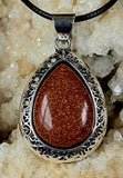 Assorted Crystal Silver Plated Teardrop Shaped Necklace
