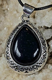 Assorted Crystal Silver Plated Teardrop Shaped Necklace