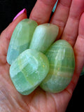 Pistachio Calcite Crystal Tumble ✨🤩💎🩵
