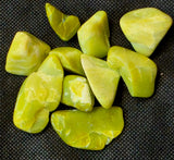 Yellow Serpentine Crystal Tumble 💚✨🟡💛