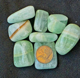 Pistachio Calcite Crystal Tumble ✨🤩💎🩵
