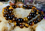 Tiger's Eye Crystal Stretch Bracelet ✨📿🐅🐯👁️