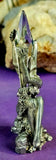 Vintage Pewter Fairy Figurine w/Crystal and Rhinestones