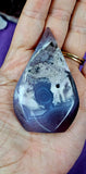 Dyed Purple Agate Crystal Tear Shaped Freeform w/Druzy 🤯✨💜💧💎😍