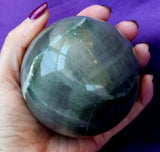 LG. Banded Fluorite Crystal Sphere 💜💚🔮💙🩵