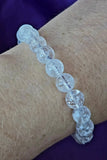 Crackle Quartz Crystal Stretch Bracelet ✨📿🤍💠💎