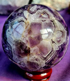 Chevron Amethyst Crystal Sphere 60mm