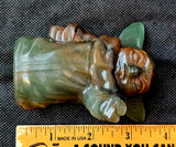 LG. Green Aventurine Crystal Star Wars Grogu Statue 💚⭐✨👽🛸🌌🚀👩‍🚀🤎