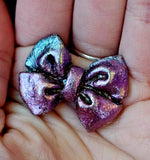 Rainbow Titanium Bismuth Crystal Bow Tie ✨🌈🩷💜🎀