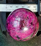 Red Plum Blossom Jasper Crystal Sphere ❤️🔮🌸