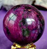 Red Plum Blossom Jasper Crystal Sphere ❤️🔮🌸