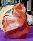 LG. Polychrome Jasper Crystal Flame ❤️🔥🤩🤯🩶