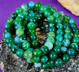 Dyed Green Agate Crystal Stretch Bracelet 💚🍏📿✨