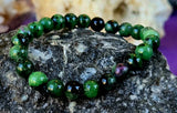Zoisite Crystal Stretch Bracelet ✨📿🩷💚
