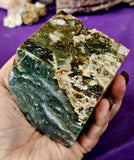 LG. Ocean Jasper Crystal Floating Cube  🪸🟩🌿🐚🌊