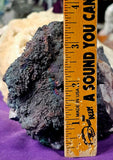 LG. Raw ridescent Rainbow Turgite Crystal Mineral Specimen 🤯🤩✨🌈🖤🤍