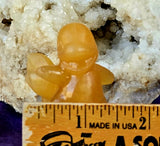 Orange Calcite Crystal Pokemon Charmander Figurine 🔥🦎🧡🍊