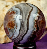 Amethyst & Agate Crystal # 2 💜✨🔮🧡🤍