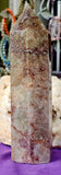 LG. Rutilated Smokey Quartz w/Red Hematoid Veins Crystal Tower 😍🤯✨🤍💠💎🌬️💨❤️