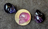 Rainbow Fluorite Crystal Mini Skull