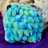Handmade Teal Confetti Crocheted Frog Plushie 🥹🐸💚
