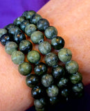 Nephrite Jade Crystal Stretch Bracelet ✨📿💚🖤🤩