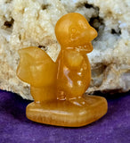 Orange Calcite Crystal Pokemon Charmander Figurine 🔥🦎🧡🍊