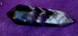 Double Terminated Chevron Amethyst Crystal Wand 🤍✨💜