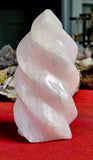 XL Mangano Calcite Crystal Flame 🔥🩷🌸