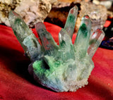 Lab Grown Green Crystal Phantom Quartz Crystal Cluster ✨💚🧪🧫