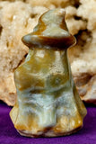 GORGEOUS Ocean Jasper Crystal Ghost w/Wizard Hat 🌊🐚👻🧙‍♀️✨🤯🤩