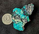 Raw Malachite, Hematite, & Chrysocolla Crystal Specimen 💚✨🩵